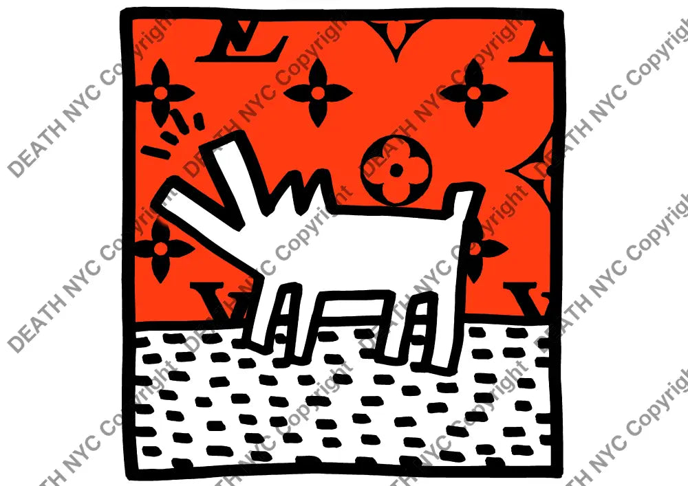 ’Deathza728’ 45X32Cm Haring (Edition Of 100*) (2024) Art Print