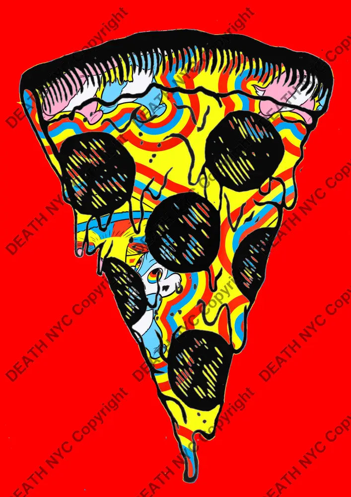 ’Deathzb1’ 45X32Cm Pizza Italy (Edition Of 100*) (2024) Art Print
