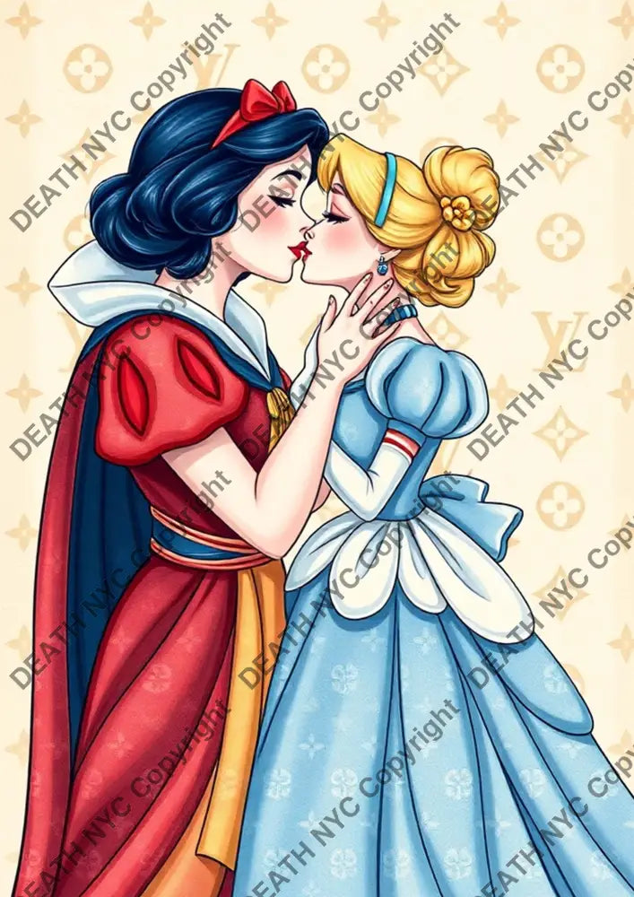 ’Deathzu103’’ 45X32Cm (Edition Of 100*) (2024) Kissing Art Print