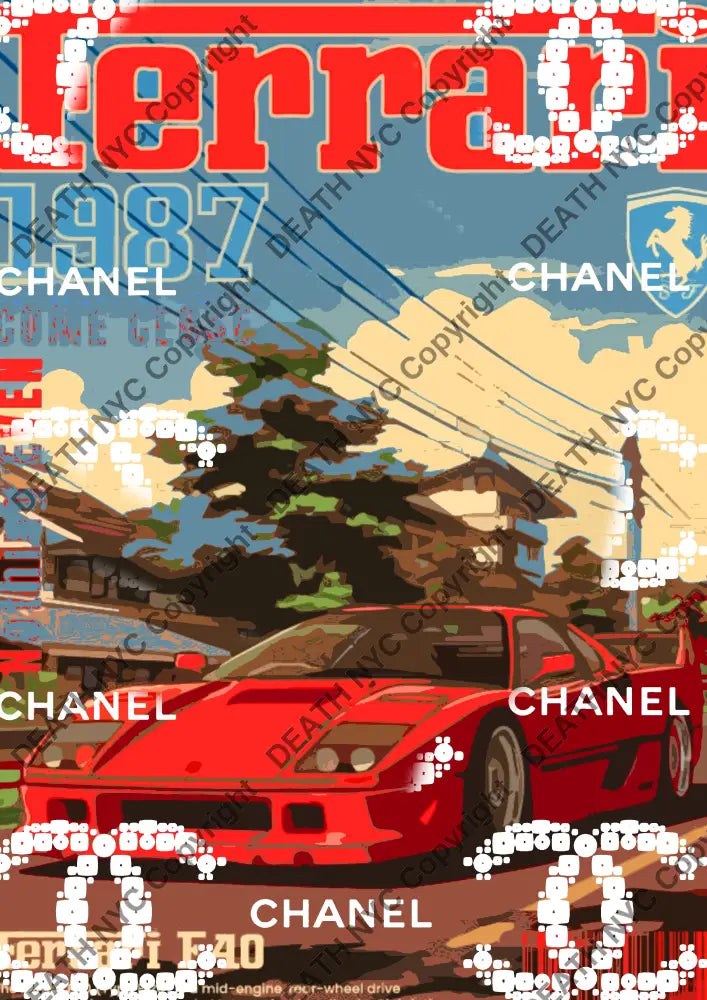 ’Deathzy104’’ 45X32Cm (Edition Of 100*) (2024) Ferr Art Print