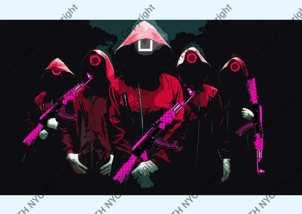 ’Deathzy54’’ 45X32Cm (Edition Of 100*) (2024) Sq D Art Print