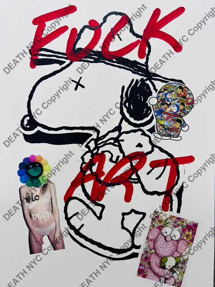 ’F silly art’ (Edition of One) Mixed Media 2025 (Co Art Print