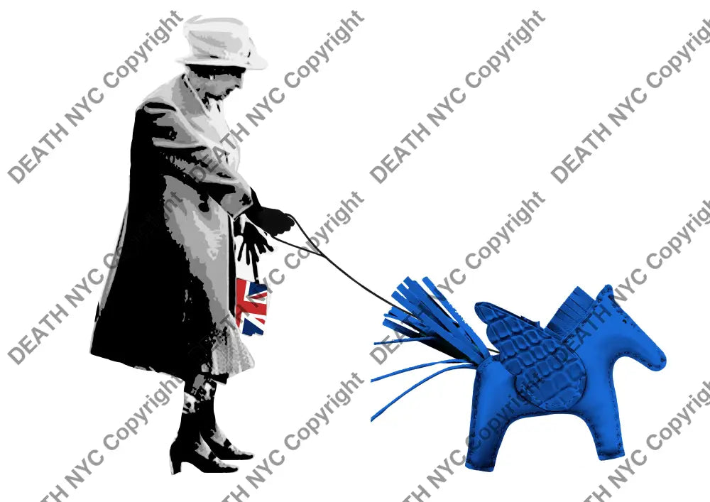 Fly Me To The Queen Bl (Edition Of One) 2022 Art Print