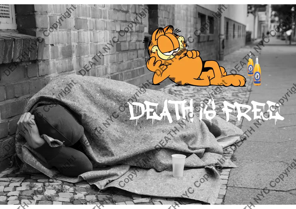 Garfield Drunk (Edition Of 100) (2020) Art Print