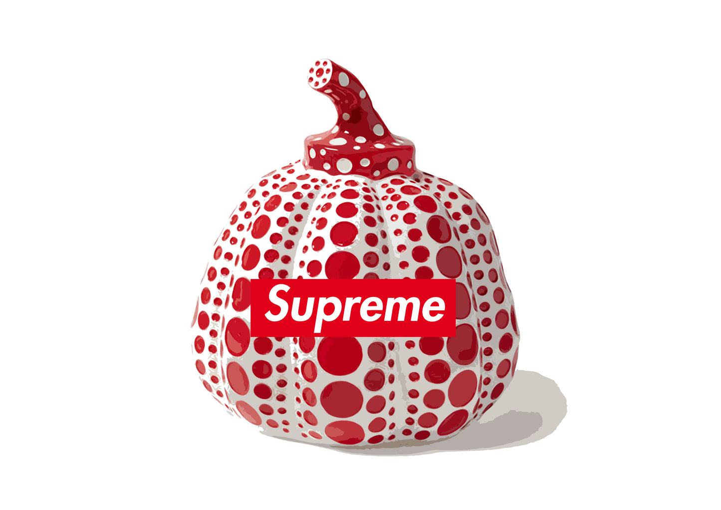 Auction "ku pump supreme red " art print 45x32cm (Edition of 100)