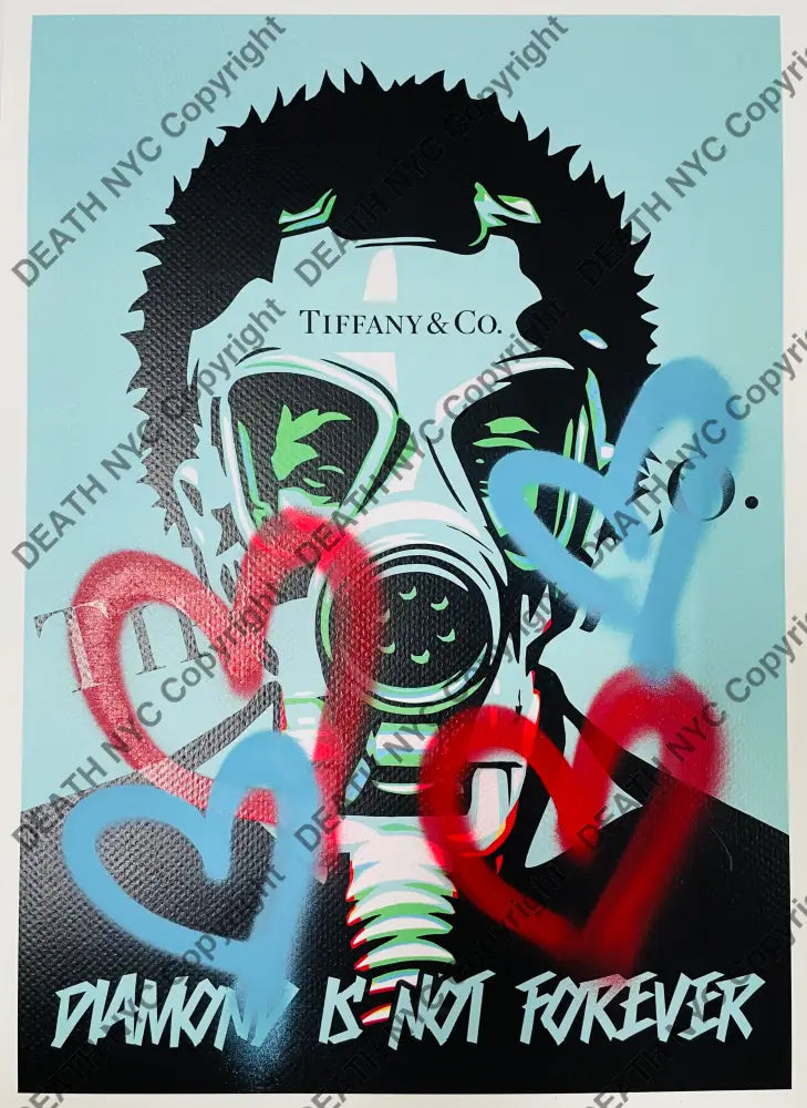 ’Mask Blue’ (Edition of One) Mixed Media 2025 (Copy) Art Print