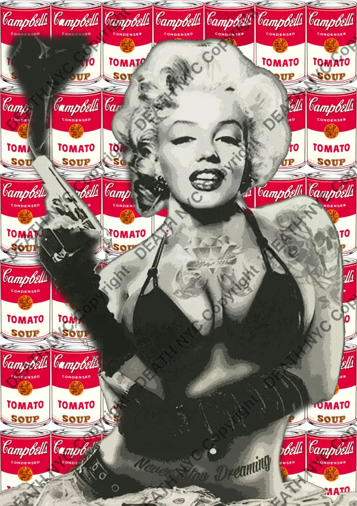 ’Monroe Can’ (Deathmh1472) 60X42Cm (Edition Of 10) (2024) Art Print