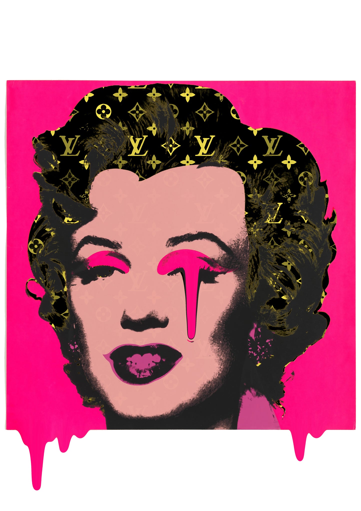 Auction "monr pink " art print 45x32cm (Edition of 100)