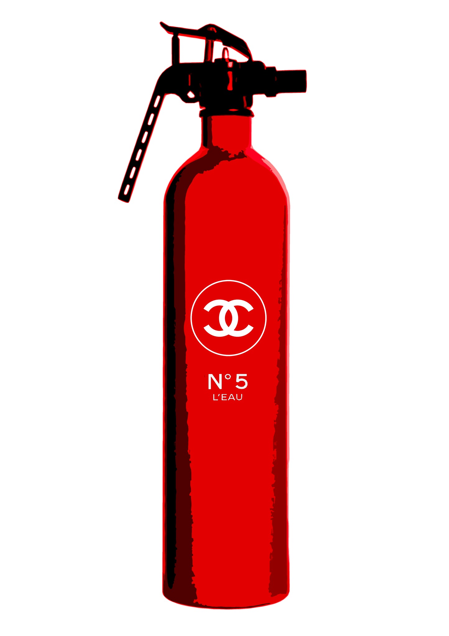Auction "no 5 red " art print 45x32cm (Edition of 100)