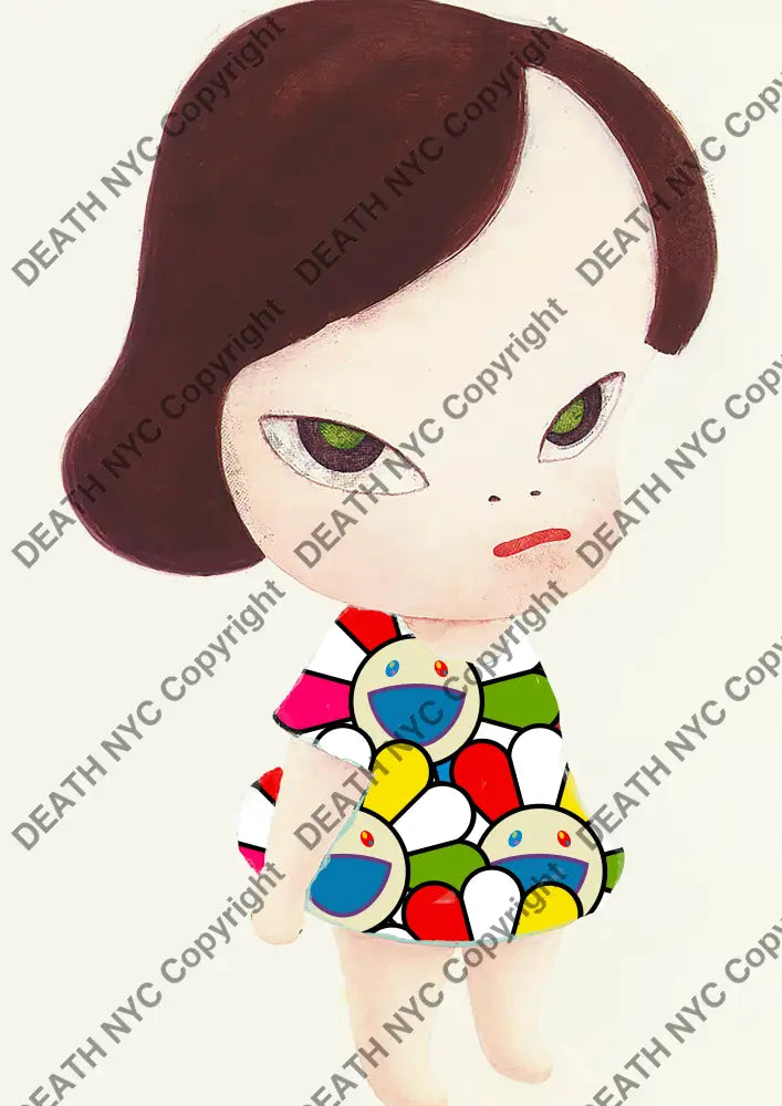 Open Edition Cute Flower Dress Sad 1 14.8X21Cm (2021) Art Print