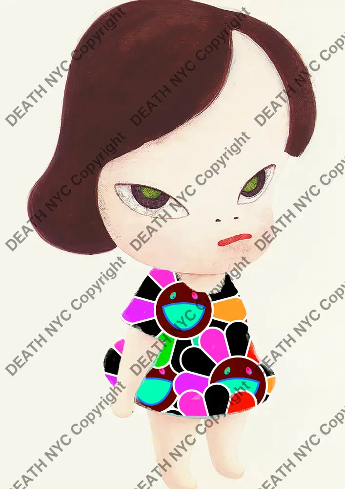 Open Edition Cute Flower Dress Sad 3 14.8X21Cm (2021) Art Print