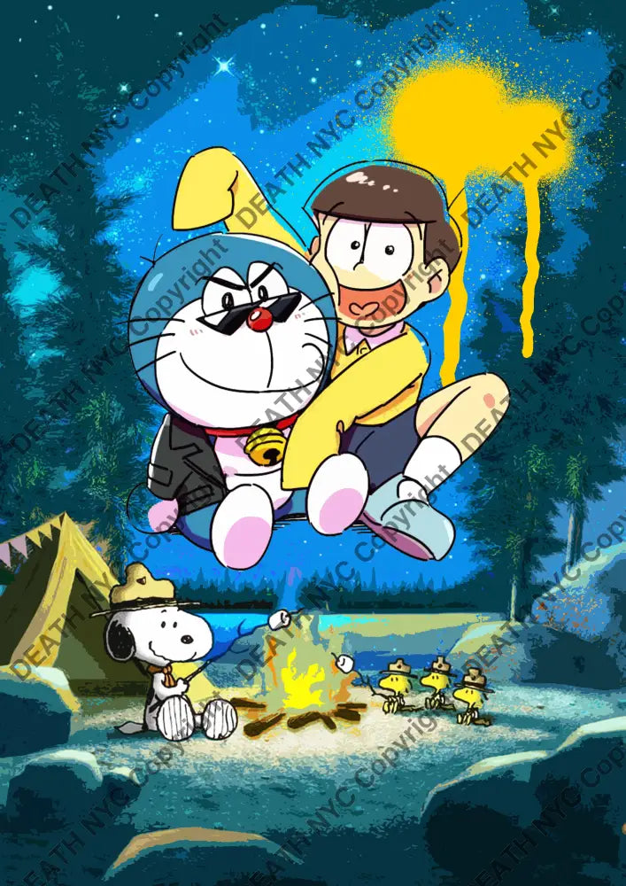Open Edition Deathma389 Doraemon 14.8X21Cm (2022) Art Print