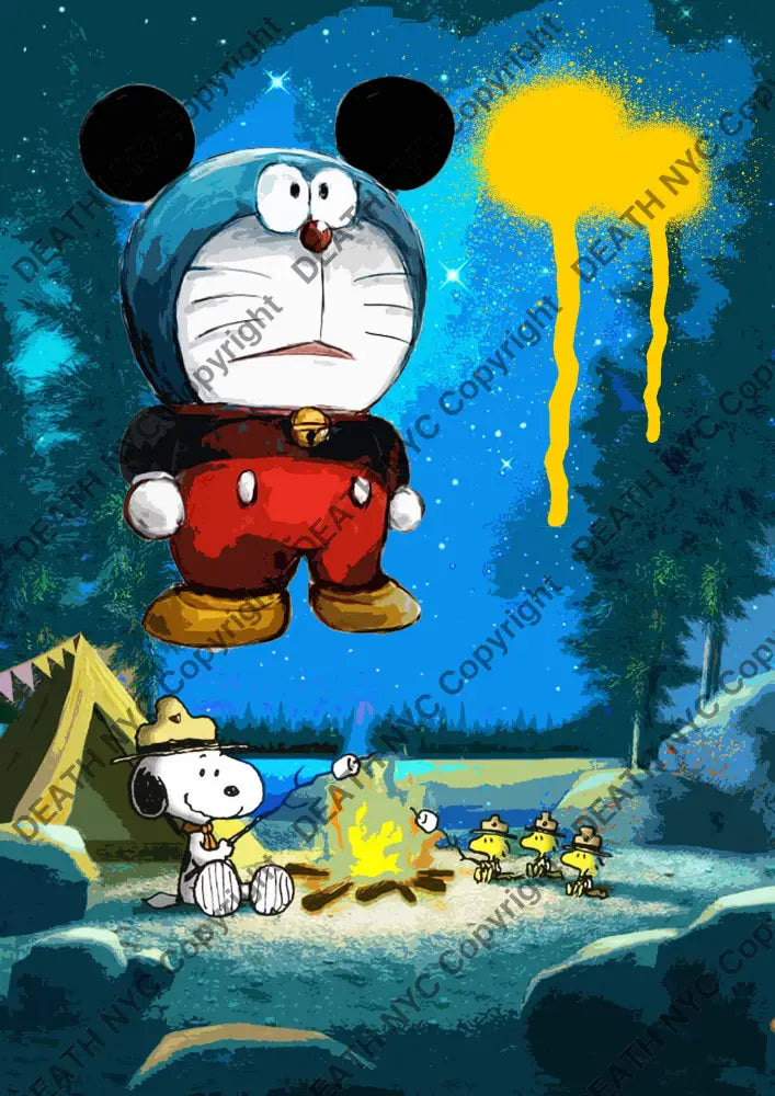 Open Edition Deathma390 Doraemon 14.8X21Cm (2022) Art Print