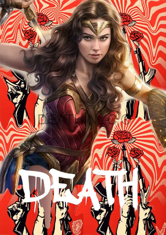 Open Edition Deathp212 Wonder Woman 14.8X21Cm (2022) Art Print