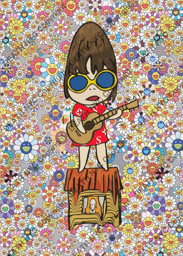 Playing Guitar 45X32Cm (Edition Of 10) (2022) Art Print