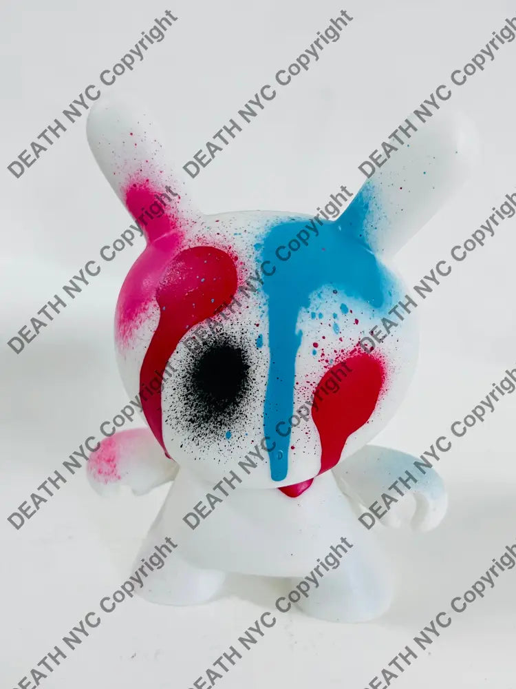 ’Rainbow Drip’ Custom Art Toy Dunny (2024) Edition Of One Original Artwork