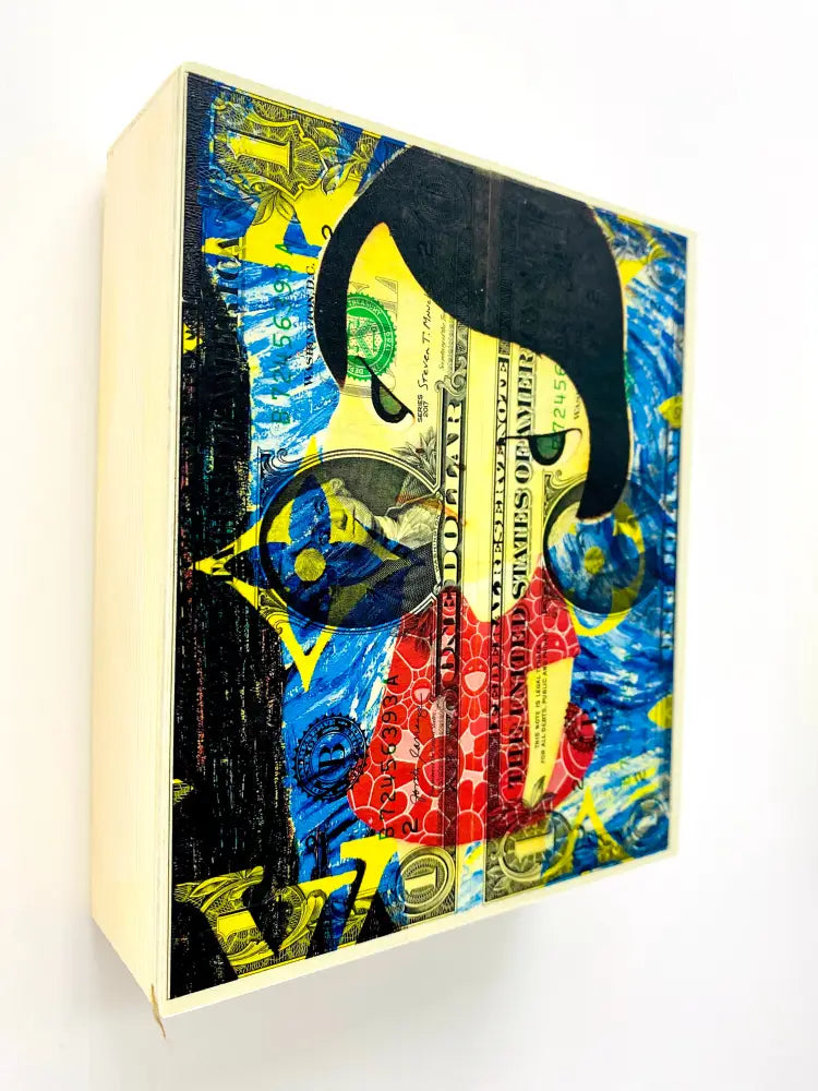 Summer Night Mixed Media On $1 Usd Wooden Panel (2020) Art Print