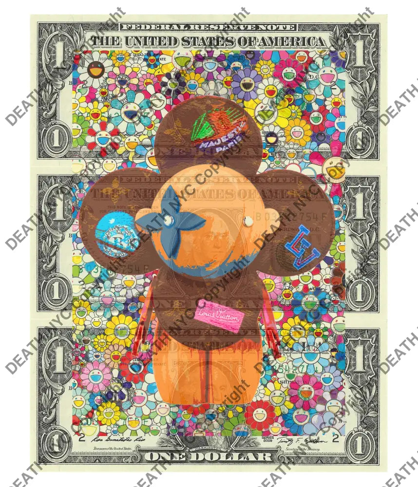 $Triple Usd ’071224$3’’ (2024) Edition Of 50 Viv Art Print