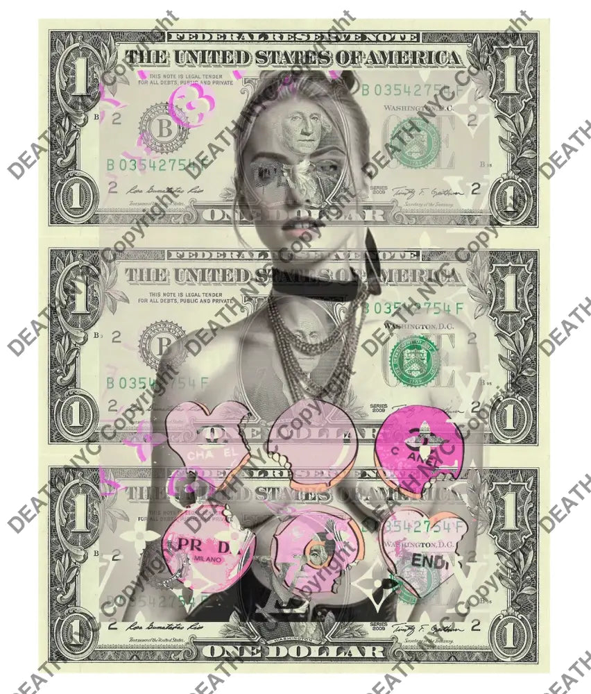 $Triple Usd ’231124$10’’ (2024) Edition Of 50 N D Art Print