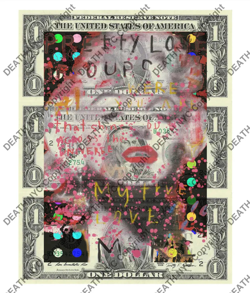 $Triple Usd ’301124$1’’ (2024) Edition Of 50 Monr Art Print