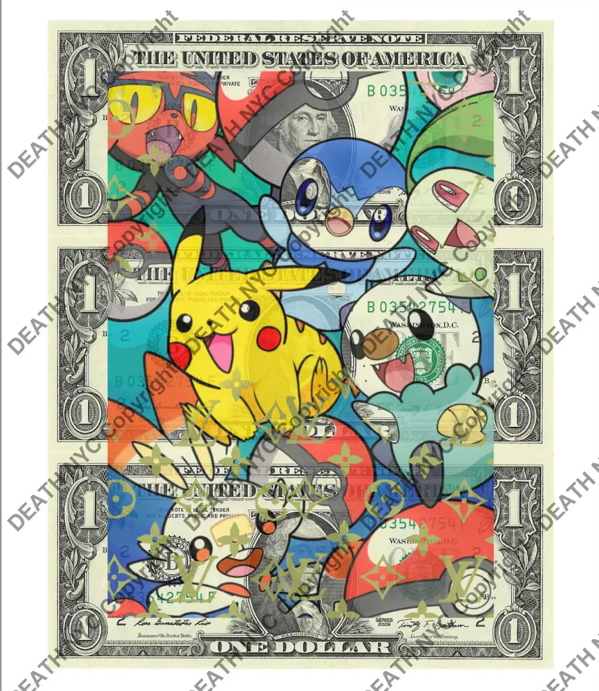 $Triple Usd ’301124$11’’ (2024) Edition Of 50 P K Art Print