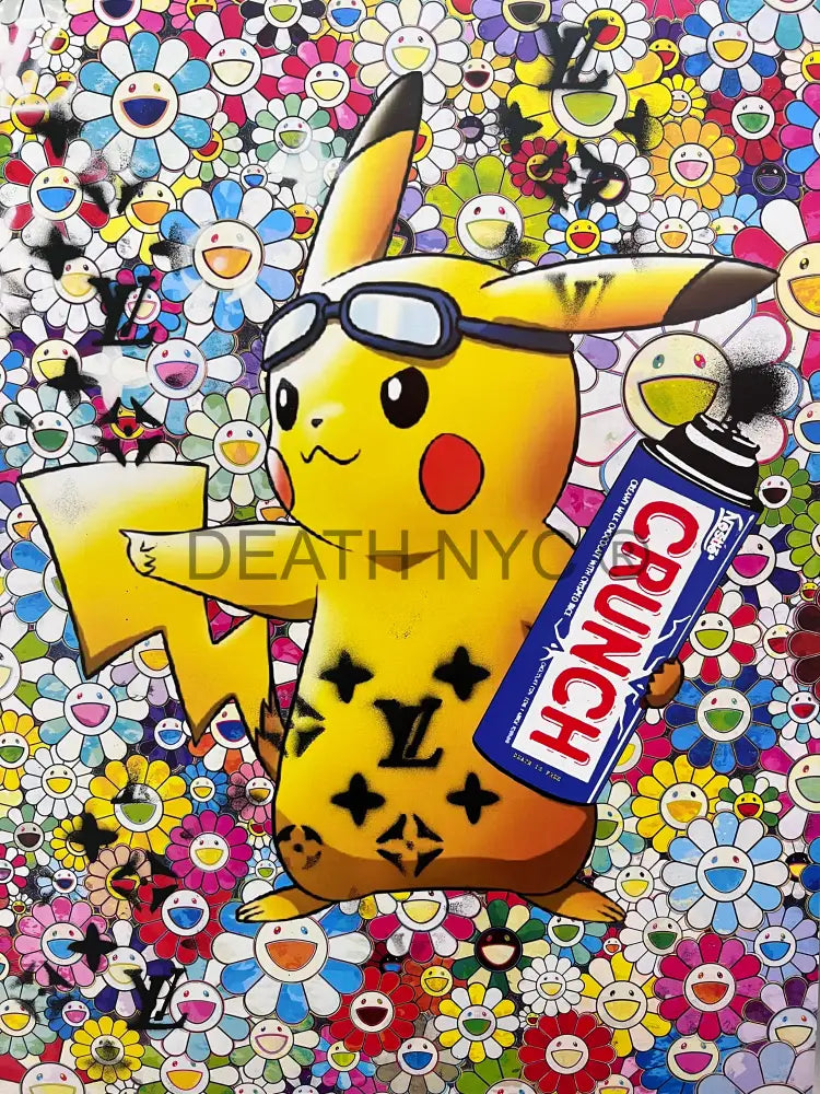 ’030308’ Pokemon Crunch Stencil (Edition Of One) 2024 Art Print