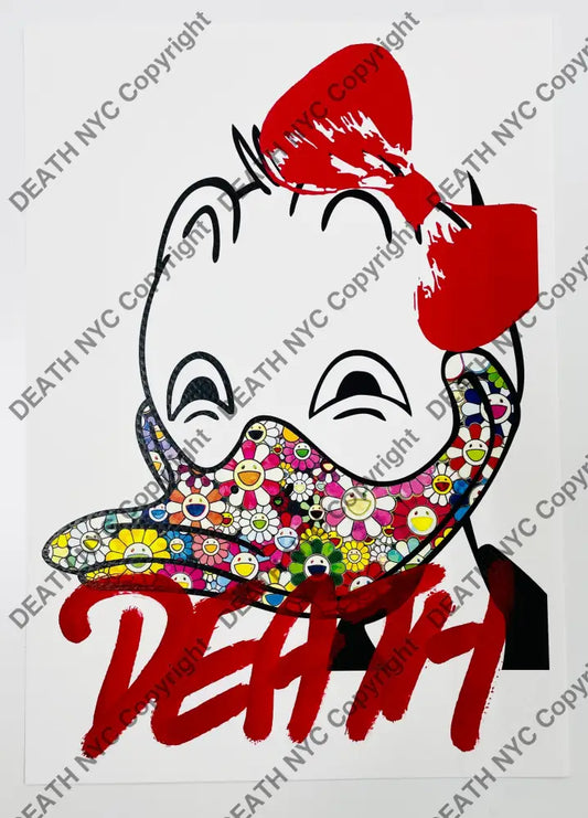 071108 Donald Duck Hand Written (Edition Of One) 2023 Art Print