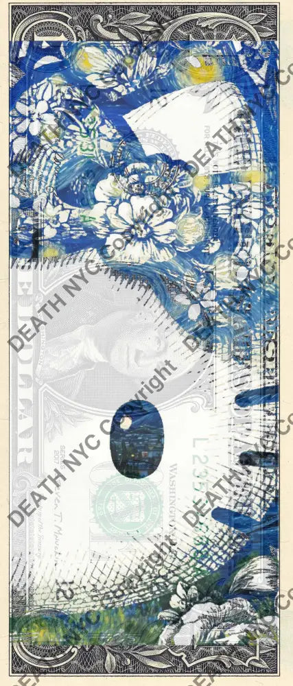 $1 USD ’010626$10’’ (2026) Edition of 100 kitty - $1 bill - Art Print