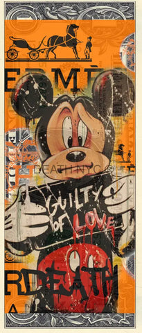 $1 Usd ’030224$18’ (2023) Edition Of 100 Mickey Art Print