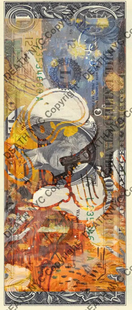 $1 USD ’030325$10’’ (2025) Edition of 100 silly $1 bill Art Print