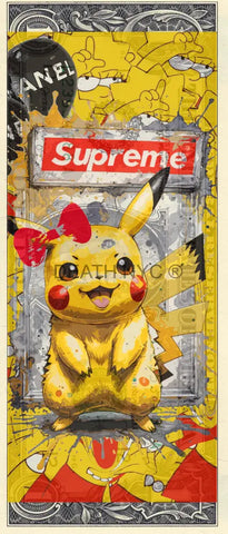 $1 Usd ’030424$3’ Pikachu (2024) Edition Of 100 Art Print