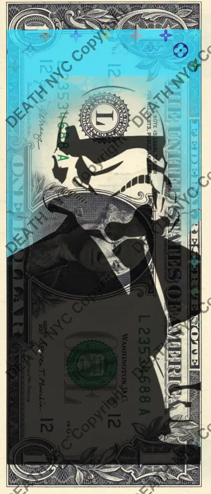 $1 USD ’060525$5’’ (2025) Edition of 100 troop $1 bill Art Print