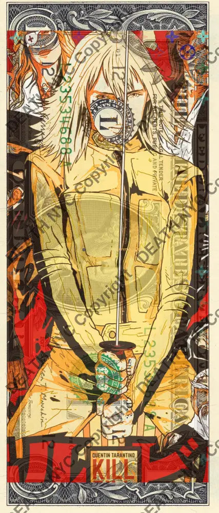 $1 USD ’060525$6’’ (2025) Edition of 100 kill $1 bill Art Print