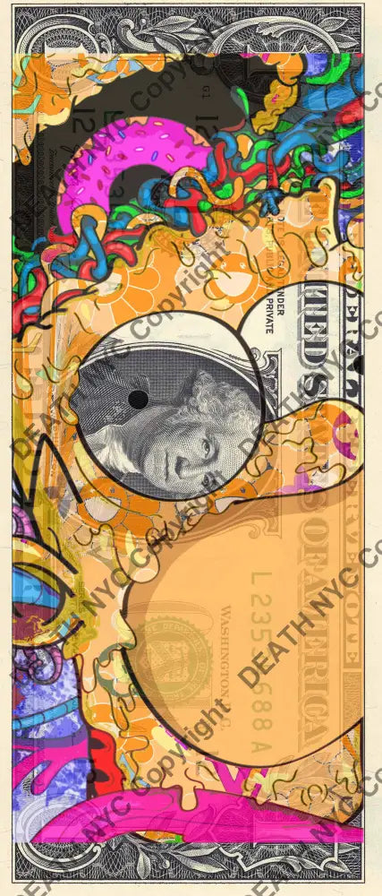 $1 USD ’060625$2’’ (2025) Edition of 100 s mp $1 bill Art Print