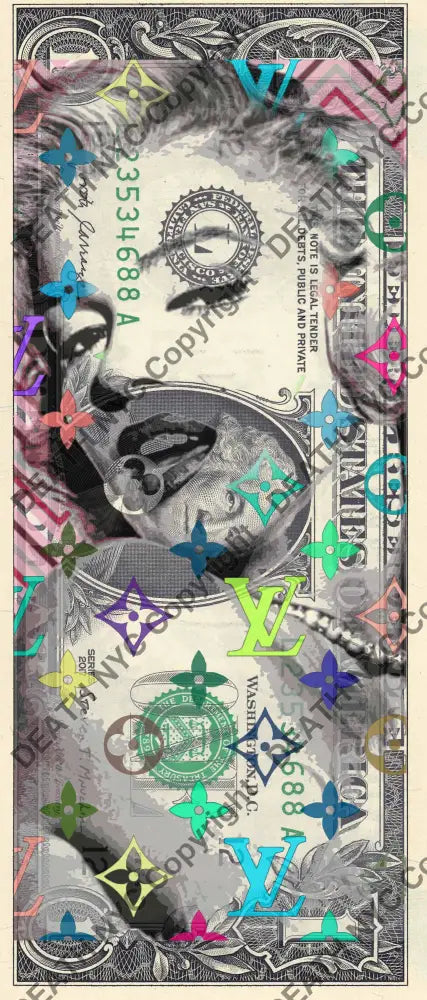 $1 USD ’100625$5’’ (2025) Edition of 100 monr $1 bill Art Print