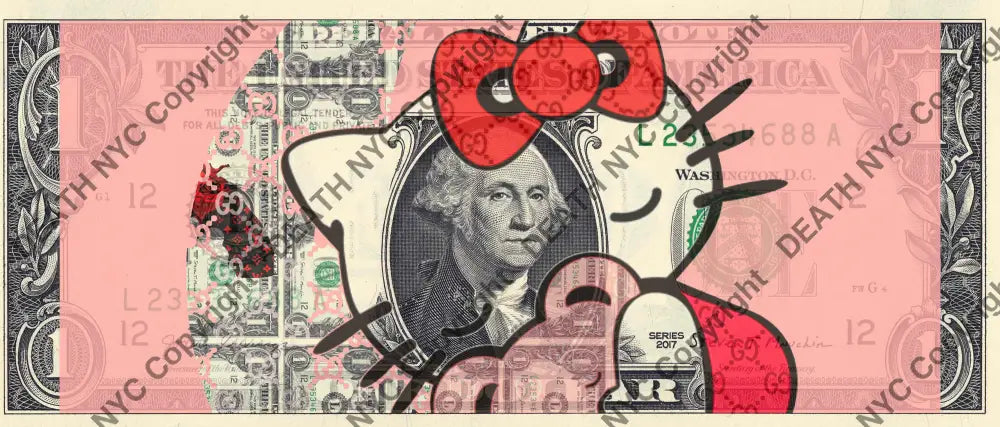 $1 Usd 111123$2 (2023) Edition Of 100 Kitty Art Print