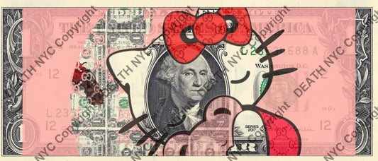 $1 Usd 111123$2 (2023) Edition Of 100 Kitty Art Print