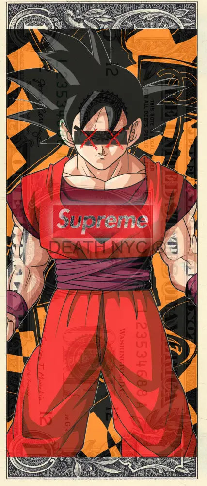 $1 Usd ’160724$4’ (2024) Edition Of 100 Goku Art Print