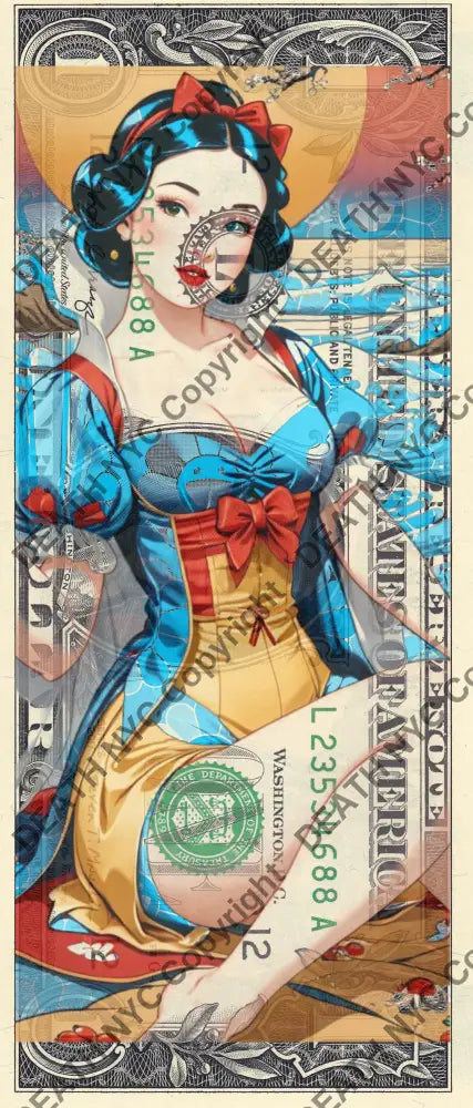 $1 Usd ’180524$3’ Snow (2024) Edition Of 100 Art Print