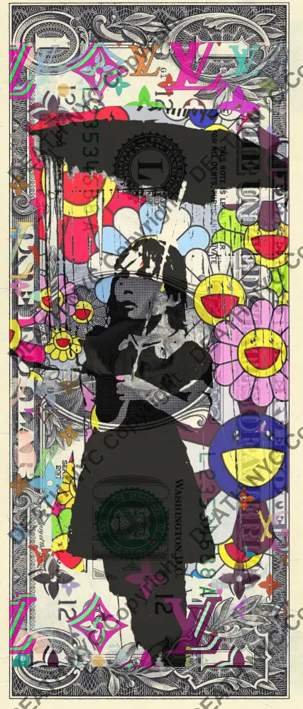 $1 USD ’180525$4’’ (2025) Edition of 100 bank $1 bill Art Print