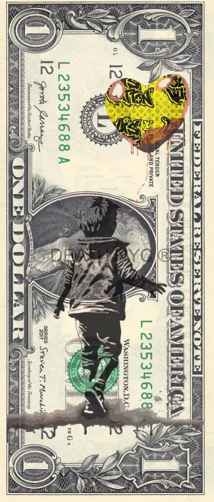 $1 Usd ’181124$9’’ (2024) Edition Of 100 Bank Art Print