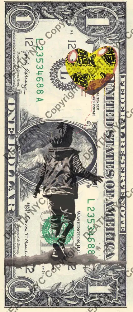 $1 Usd ’181124$9’’ (2024) Edition Of 100 Bank Art Print
