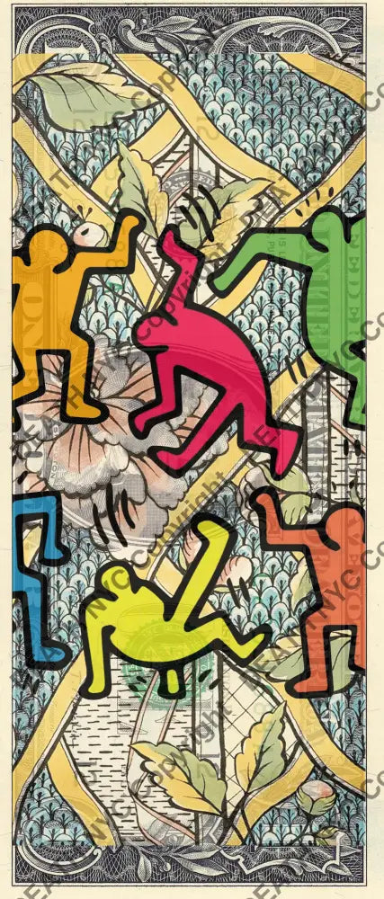 $1 Usd ’190824$4’’ (2024) Edition Of 100 Haring Art Print