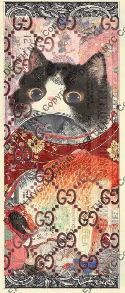 $1 Usd ’200125$6’’ (2025) Edition Of 100 Cat Art Print