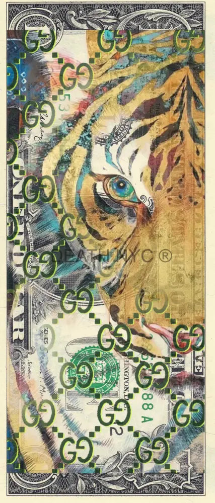 $1 Usd ’200125$8’’ (2025) Edition Of 100 Tiger Art Print