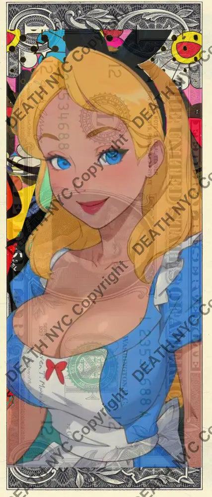 $1 USD ’210225$3’’ (2025) Edition of 100 alice $1 bill Art Print