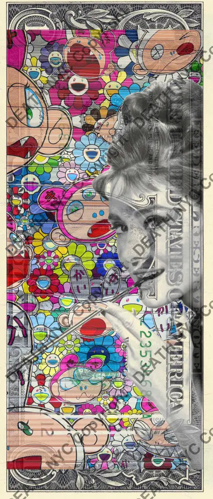 $1 USD ’210225$6’’ (2025) Edition of 100 audrey $1 bill Art Print