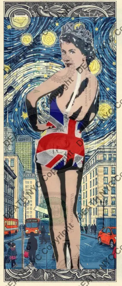 $1 USD ’210725$2’’ (2025) Edition of 100 queen $1 bill Art Print