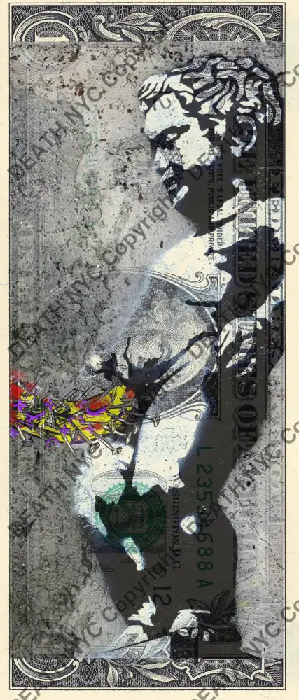 $1 USD ’210725$1’’ (2025) Edition of 100 bank $1 bill Art Print