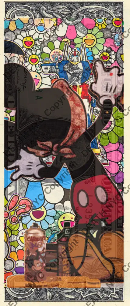 $1 USD ’210725$3’’ (2025) Edition of 100 mouse $1 bill Art Print